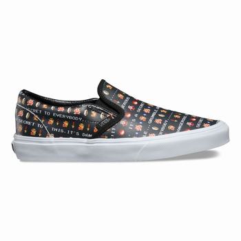 Férfi Vans Classic Slip-on Cipő VA7815093 Fekete